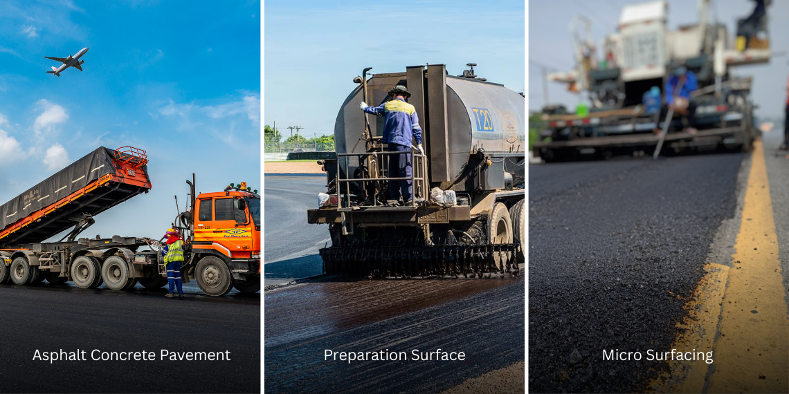 วิธีนำยางมะตอยไปใช้